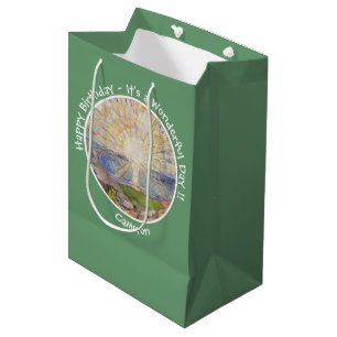 Edvard Munch The Sun (Solen) - Sunrise Party Items Medium Gift Bag