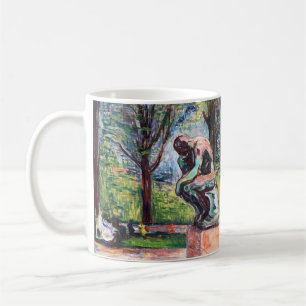 Edvard Munch - The Thinker by Rodin Coffee Mug