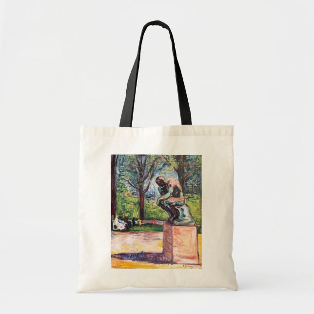 Edvard Munch - The Thinker by Rodin Tote Bag (Front)