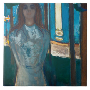 Edvard Munch - The Voice , Summer Night Tile