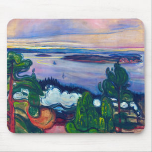 Edvard Munch - Train Smoke Mouse Mat