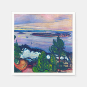 Edvard Munch - Train Smoke Napkin