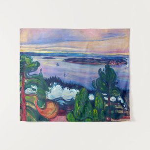 Edvard Munch - Train Smoke Tapestry