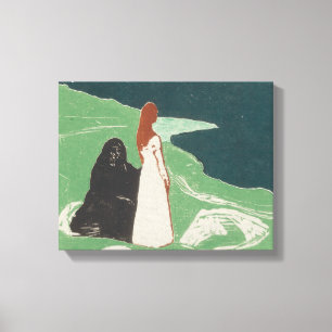 Edvard Munch - Two Women on the Shore Canvas Print