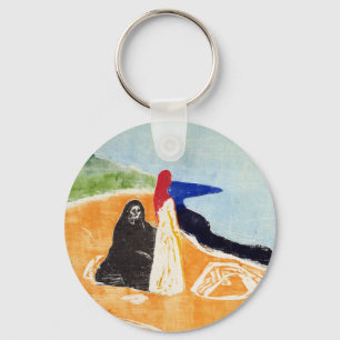 Edvard Munch Two Women on the Shore Key Ring