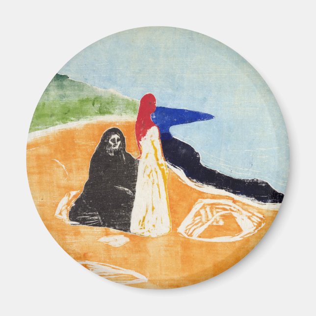 Edvard Munch Two Women on the Shore Magnet (Front)