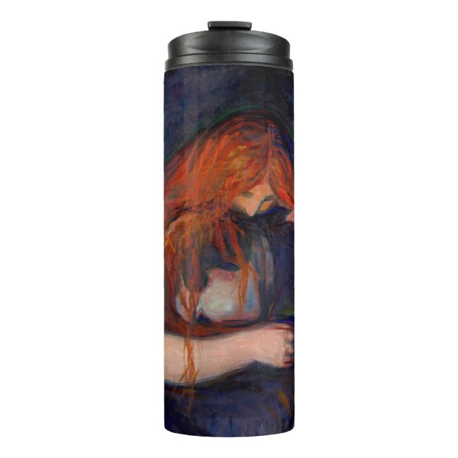 Edvard Munch - Vampire / Love and Pain Thermal Tumbler (Front)