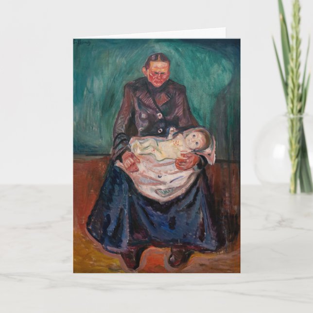 Edvard Munch - Woman with Sick Child, Inheritance Card (Front)