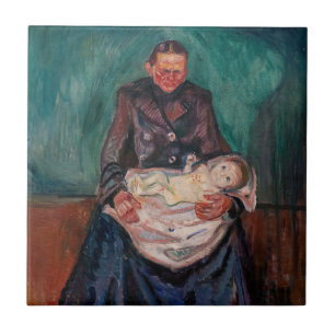 Edvard Munch - Woman with Sick Child, Inheritance Tile