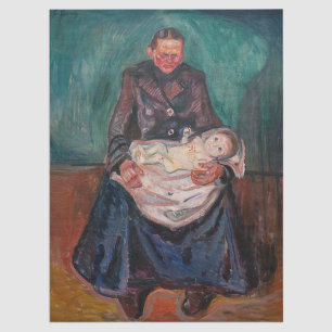 Edvard Munch - Woman with Sick Child, Inheritance Tissue Paper