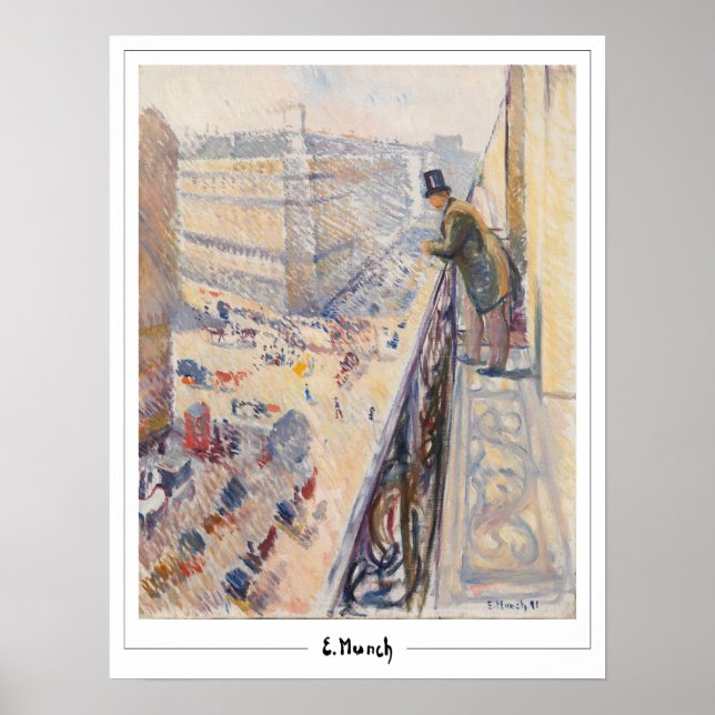 Edvard Munch Zedign Art Poster #223-3 (Front)
