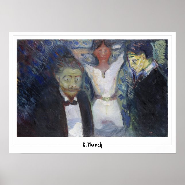 Edvard Munch Zedign Art Poster #475-3 (Front)