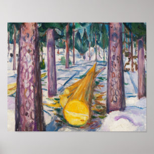 Edvard Munch's The Yellow Log Poster