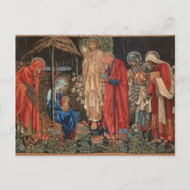 Edward Burne-Jones - Adoration of Magi Postcard (Front)