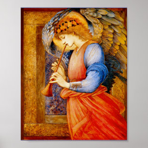Edward Burne-Jones - Angel Playing A Flageolet Poster