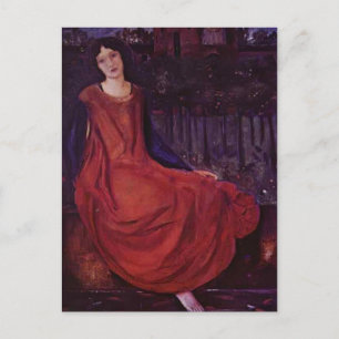 Edward Burne-Jones: Girl and Goldfish Postcard