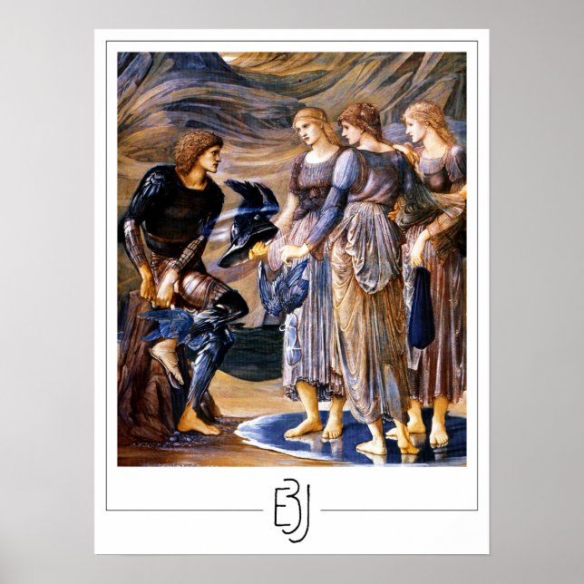 Edward Burne-Jones Zedign Art Poster #258 (Front)
