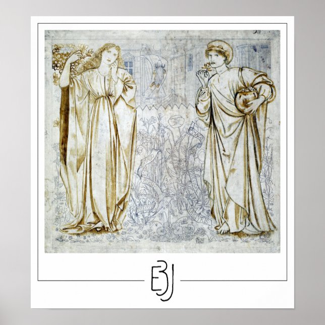 Edward Burne-Jones Zedign Art Poster #92 (Front)
