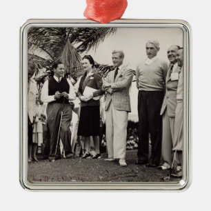 Edward, Duke of Windsor (1894-1972) and Wallis, Du Metal Tree Decoration