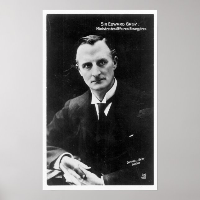 Edward Gray, 1st Viscount Gray of Fallodon Poster (Front)