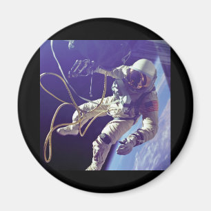 Edward H. White first American Space Walker NASA Magnet
