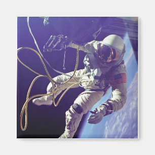 Edward H. White first American Space Walker NASA Magnet