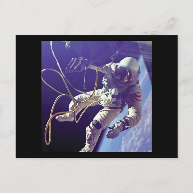 Edward H. White first American Space Walker NASA Postcard (Front)