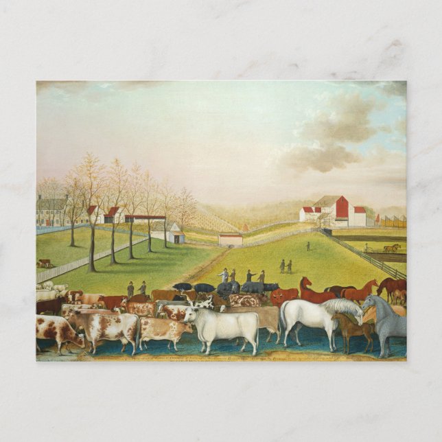 Edward Hicks - The Cornell Farm Postcard (Front)