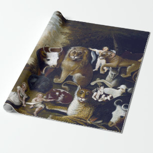Edward Hicks The Peaceable Kingdom Wrapping Paper