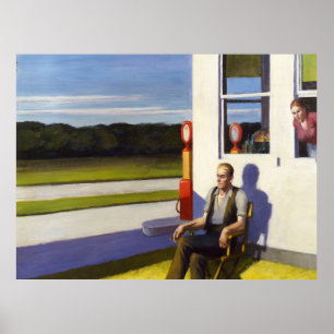 edward hopper art  poster