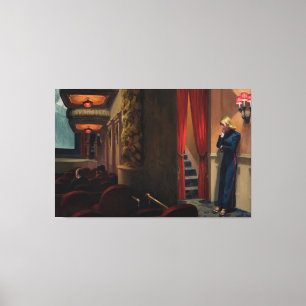 Edward Hopper - New York Movie Canvas Print