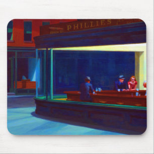 Edward Hopper Nighthawks Mouse Mat