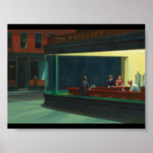 Edward Hopper - Nighthawks  Poster