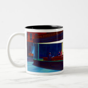 Edward Hopper Nighthawks Two-Tone Coffee Mug