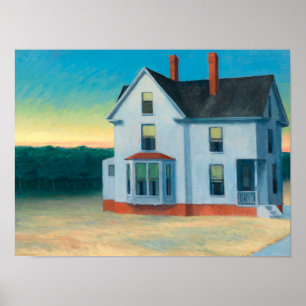 edward hopper paintings art  poster