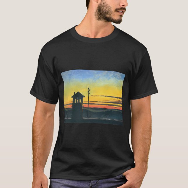 Edward Hopper - Railroad Sunset  T-Shirt (Front)