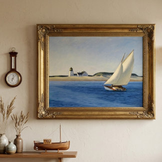 Edward Hopper vintage artistic poster