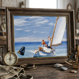 Edward Hopper vintage artistic poster