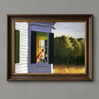 Edward Hopper vintage artistic poster