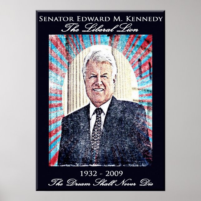 Edward Kennedy  Commemorative Poster (Front)