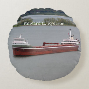 Edward L. Ryerson round pillow