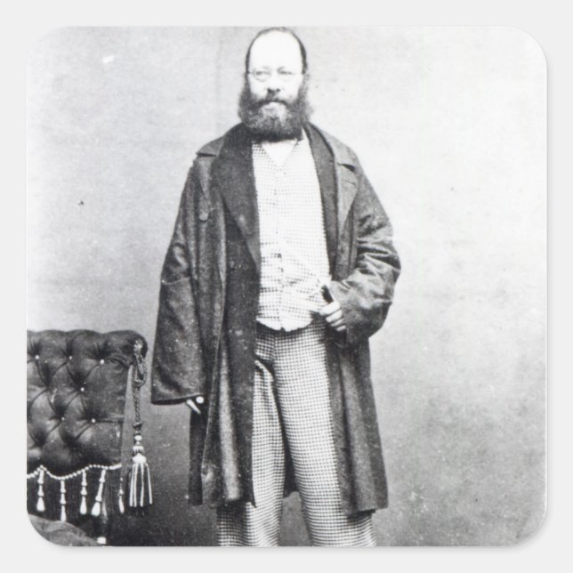 Edward Lear Square Sticker (Front)