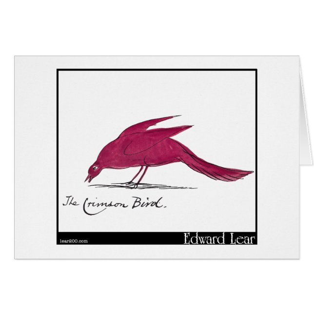 Edward Lear's Crimson Bird (Front Horizontal)