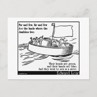 Edward Lear's The Jumblies Postcard