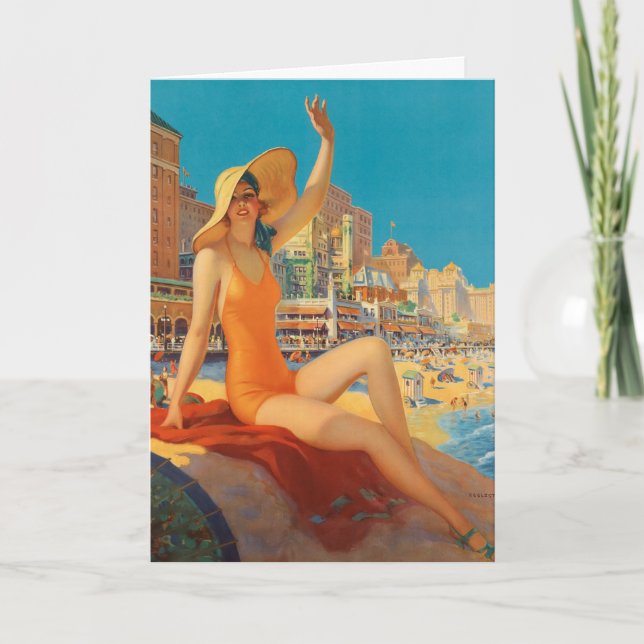 Edward Mason Eggleston Atlantic City Beach Card (Front)