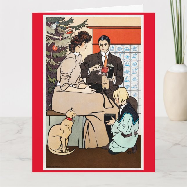 Edward Penfield Folded Greeting Card (Front)