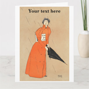 Edward Penfield Folded Greeting Card