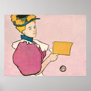 Edward Penfield Illustration of a Woman Poster