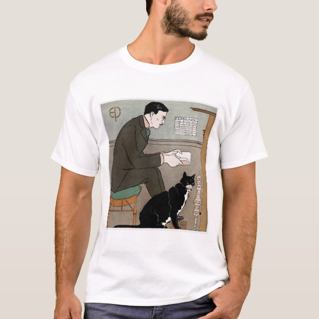 Edward Penfield Self–Portrait (1898) by Edward Pen T-Shirt (Front)