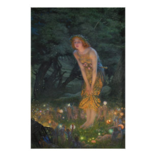 Edward Robert Hughes Midsummer Eve CC0353 Poster